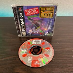 Critical Depth (Sony PlayStation 1 PS1, 1997) CIB Complete in Box Tested